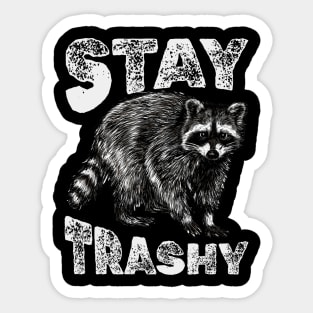 Stay Trashy - Raccoon Sticker